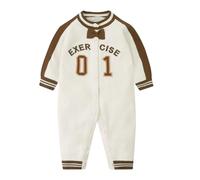 JiAmy Baby Gentleman Romper, Baby Boys Knitted Outfit Clothes Suits One-Pieces Sweater Autumn and Winter Jumpsuit for 3-6 Months