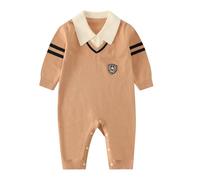 JiAmy Baby Gentleman Romper, Baby Boys Knitted Outfit Clothes Suits One-Pieces Sweater Autumn and Winter Jumpsuit for 6-9 Months