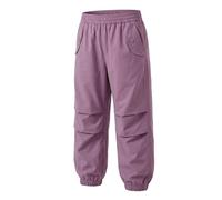 JiAmy Boys Cargo Trouser Elasticed Waist Baggy Casual Hip-hop Dance Parachute Trousers Jogging Outdoor Pants for Kids 7-8 Years, Purple