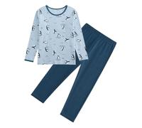 JiAmy Boys Long Sleeve Pyjamas Set Cotton Nightwear 3-10 Years | 3-10 Years, 95% cotton 5% spandex, all-over print, elastic waist, snug cuffs, kids nightwear, bedtime