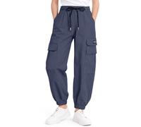 JiAmy Girls Cargo Pants Baggy Parachute Joggers 5-14 Years | Multi-pocket high waist cotton trousers, baggy Y2K streetwear for dance, school and casual daily wear
