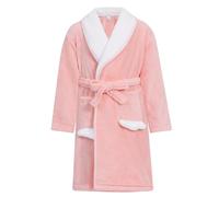 JiAmy Girls Dressing Gown Bathrobes Coral Fleece Toddler Robes Plush Soft Bath Robes Nightwear Sleepwear for 4-12Years Kids