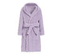 JiAmy Girls Hooded Bathrobe Fleece Plush Warm Bath Robe Dressing Gown Long Robe Kids Soft Fluffy Sleepwear