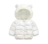 JiAmy Girls Winter Coat, Lightweight Hooded Jacket Winter Jacket Long Sleeve Zipped Outerwear for Toddler Windproof Outerwear 2-3 Years