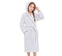 JiAmy Kids Dressing Gown Striped Soft Fleece Bathrobe 13-14 Years Purple