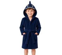JiAmy Kids Flannel Animal Hooded Dressing Gown Soft Warm Bath Robe for 3-11 Years