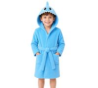 JiAmy Kids Flannel Animal Hooded Dressing Gown Soft Warm Bath Robe for 3-11 Years
