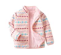 JiAmy Kids Fleece Jacket Full-up Zipper for 1-2 Years