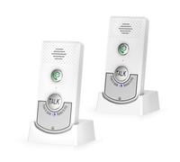 JIAN BOLAND 2 Way Wireless Intercom System for Home-Portable Voice Intercom Doorbell with 2000mAh Rechargeable Battery,1000M Long Range Intercom Systems for Home