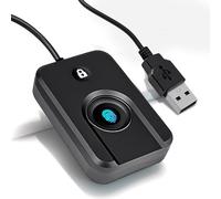 JIAN BOLAND USB Fingerprint Reader for Windows10/11, Windows Hello Fingerprint Reader One-Click Lock Screen,Auto Driver Setup with 5ft Cable-Windows Password-Free Login