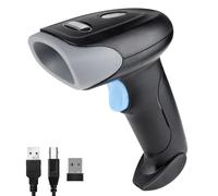 JIAN BOLAND Wireless Barcode Scanner USB Handheld Laser Bluetooth Barcode Scanner 1D 2D QR Screen Scanning Bar Code Reader Works with PC, iPad, Smartphone, Laptop-U26