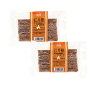 Jian Qing Brown Sugar Slabs, Traditional Unrefined Cane Sugar Pieces, Chinese Brown Sugar for Cooking, Baking & Asian Desserts, No Artificial Additives, 425g x 2