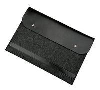 Jian Ya Na Case Macbook Sleeve, Ultra Slim Felt & PU Leather Case Protective Case Laptop Bag Carry Case For All 11.6 Laptop - 15.4 inch MacBook Air/MacBook Pro/Retina 13,3 pulgadas Black