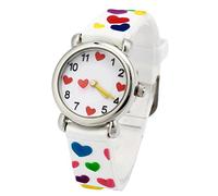 JIAN YA NA Girls Lovely Cartoon Children Watch,Silicone Strap Digital Round Quartz Wristwatches