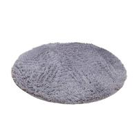 JIAN YA NA Round Area Rug Anti-Skid Plush Carpet Morden Shaggy Area Pads Collection Plain Fluffy Floor Mat for Home Decoration Dining Room Bedroom Children Rome (,) Diameter 100cm/3.2ft Grey