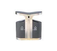 Jian1004 Outdoor Trash Can, City Outdoor Bins Stainless Steel Commercial Large Capacity Municipal Streets Classified Waste Bins