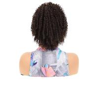 JIANBOHAIRS 10 Inch Short Kinky Curly Drawstring Ponytail Extension for Black Women,Synthetic Afro Puff Ponytails Bun with Clips Daily Wear(MW12-4)
