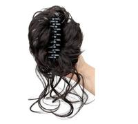 JIANBOHAIRS 10" Short Ponytail Extension, Loose Curly Wavy Claw Clip Pony tails Hair Extensions Hairpieces for Women Daily Wear(4)