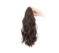 JIANBOHAIRS 14" Ponytail Extension Claw, Long Multi Layered Fluffy Thick Wavy Curly Clip in Hair Extensions,Natural Soft Synthetic Ponytails Daily Wear(4)