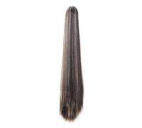 JIANBOHAIRS 20 Inch Claw Ponytail Extensions,Long Straight Ponytails for Women,Synthetic Clip in Hairpieces Hair Pony Tails Extension Daily Wear(4AP24A)