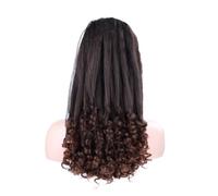 JIANBOHAIRS 20 Inch Long Curly End Ponytail Extension,Synthetic Draw String Ponytails Clip In Hair Extensions For Women,Natural Looking Daily Wear(T1B/33)
