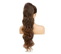 JIANBOHAIRS 26 Inch Long Curly Wavy Drawstring Ponytail Extension, Pony Tails Hair Synthetic Hairpieces for Women Daily Use Daily Wear(2T30)