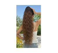 JIANBOHAIRS 26 Inch Ponytail Extensions, Long Wavy Drawstring Pony Tail For Women Synthetic Ponytail Hairpiece For Daily Use Daily Wear(2-30)