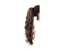 JIANBOHAIRS 26 Inch Ponytail Extensions, Long Wavy Drawstring Pony Tail For Women Synthetic Ponytail Hairpiece For Daily Use Daily Wear(1B-30)