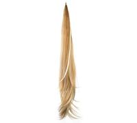 JIANBOHAIRS 32 Inch Clip In Women Ponytail Extension, Wrap Around Straight Pony Tail Hair Synthetic Hairpiece For Daily Use Daily Wear(Mix Blonde Piano Color)