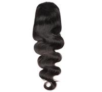 JIANBOHAIRS Brazilian Body Wave Real Virgin Ponytails Extension With Drawstring, Natural Black Human Hair Wrap Around Ponytail For Women Daily Wear(26inch)
