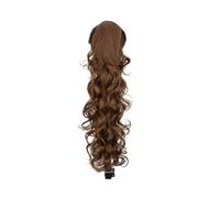 JIANBOHAIRS Claw Clip Ponytail,30 Inch Black Pony Tail For Women Long Curly Wavy Hair Extensions Synthetic Hairpiece For Daily Party Use Daily Wear(9)