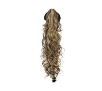 JIANBOHAIRS Claw Clip Ponytail,30 Inch Black Pony Tail For Women Long Curly Wavy Hair Extensions Synthetic Hairpiece For Daily Party Use Daily Wear(86H10)