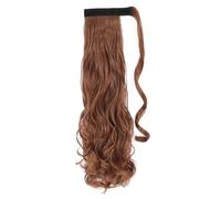JIANBOHAIRS Ponytail Extension Heat Resistant Wavy Synthetic Wrap Around Pony tail Hairpiece for Women Daily Wear(30,24inches)