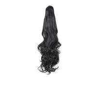 JIANBOHAIRS Ponytail Extension, Long Wavy Curly Claw Clip In Ponytails Hair Extensions, Natural Synthetic Hairpiece For Women Daily Wear Daily Wear(SMTYS-CZJ-1B,18inch)