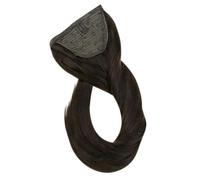 JIANBOHAIRS Ponytail Extensions Solid Color Clip In Extension Machine Brazilian Hair Ponytails Human Hairs Daily Wear(Brown,20inches 80g)