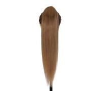 JIANBOHAIRS Ponytails Human Ponytail Hair Extensions,Clip in Pony Tail Hairpieces Extension for Women Daily Wear(#6,16 inch 105g)