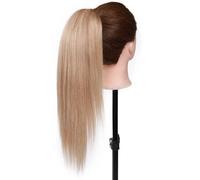 JIANBOHAIRS Ponytails Human Ponytail Hair Extensions,Clip in Pony Tail Hairpieces Extension for Women Daily Wear(#27,16 inch 105g)