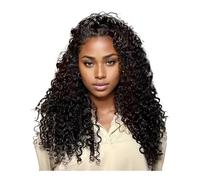 JIANBOHAIRS Water Wave 5x5 HD Lace Front Human Hair Wigs for Black Women 180 Density Glueless Wigs Pre Plucked with Baby Hair for Thinning Hair(34inch)