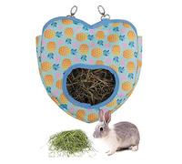 JianbooDCH Rabbit Hay Feeder Bag, Large Capacity Guinea Pig Hay Feeder Storage, Small Animals Hanging Feeding Storage Bag for Rabbit, Guinea Pig, Chinchilla, Pet Pig