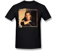 JIANBRAND Men's Michael Bolton Time Love & Tenderness T Shirts Black M