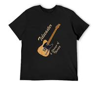 JIANBRAND Telecaster Therapy Men's Fashion T-Shirt Black L