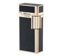 JIANCHEN Classic Retro Kerosene Metal Exquisitely Carved Vintage Side Slide Ignition Trench Lighter for Men, Dad, Husband Gift, Collect, Black