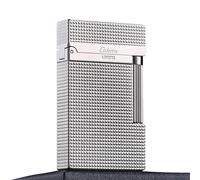 JIANCHEN Classic Vintage Lighter, Kerosene/Butane Copper Exquisitely Carved Lighter, Side Slide Lgnition Trench Lighter for Men Dad Husband Gift Collect,Silver1,Butane