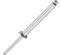 JIANDAXIN 30Pcs Stainless Steel Extra Long Blind Rivets, Long-Shaft Split Rivets, Extended Length, Corrosion-Resistant, Tensile & Shear Strength High (3/16"x2")
