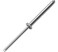 JIANDAXIN 50Pcs Stainless Steel Extra Long Blind Rivets, Long-Shaft Split Rivets, Extended Length, Corrosion-Resistant, Tensile & Shear Strength High (5/32"x1-3/16")