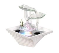 jiande White Flower Indoor Water Feature 24 X 24 X 27 Cm Living Room Decorations Flowing Ornaments Office Humidifier Gift