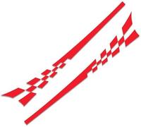 JiAnFacAI For BMW 1 2 3 4 5 6 7 Series Car Stickers,Body Decoration Sticker Graphic Sticker Vinyl Bumper Decal Car Door Side Stripe Skirt Sticker,C-Red
