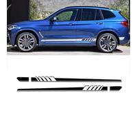 JiAnFacAI For BMW X5 E70 E53 F15 X3 F25 E83 X6 F16 E71 X1 F48 E84 X2 X4 F26 X7 M2 Car Stickers,Body Decoration Sticker Graphic Sticker Vinyl Bumper Decal Car Door Side Stripe Skirt Sticker,A-Black