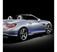 JiAnFacAI For Mercedes Benz SLK Classe R170 R171 R172 SLK55 AMG SLK200 250 Car Stickers,Body Decoration Sticker Graphic Sticker Vinyl Bumper Decal Car Door Side Stripe Skirt Sticker,D-Blue