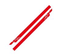 JiAnFacAI For VW POLO GOLF GTI R LINE R WRC TSI Car Stickers,Body Decoration Sticker Graphic Sticker Vinyl Bumper Decal Car Door Side Stripe Skirt Sticker,C-Red